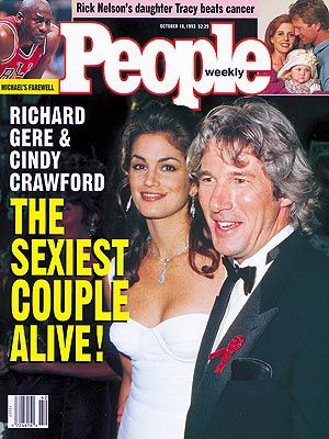1993: Cindy Crawford and Richard Gere